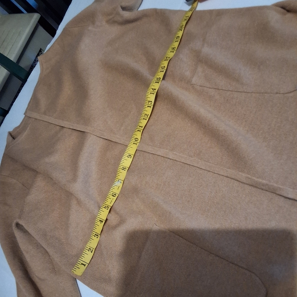 J, Crew Transitional Open Natural Open Cardigan M - image 5